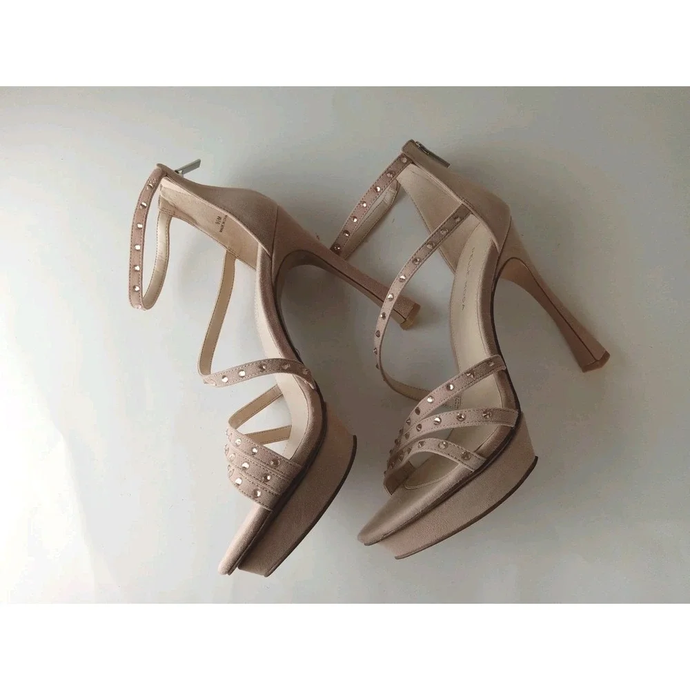 Pelle Moda Neela Platform Sandal, Blush Kid Suede, Women Size 9.5, NEW   $165